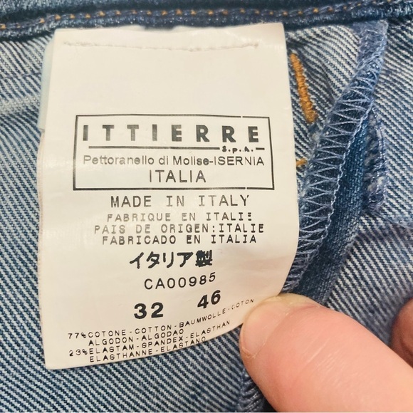 DOLCE & GABBANA Sz 32 Jean Button Side Seam Embellishment Wiskering Flare Jeans - Picture 13 of 16